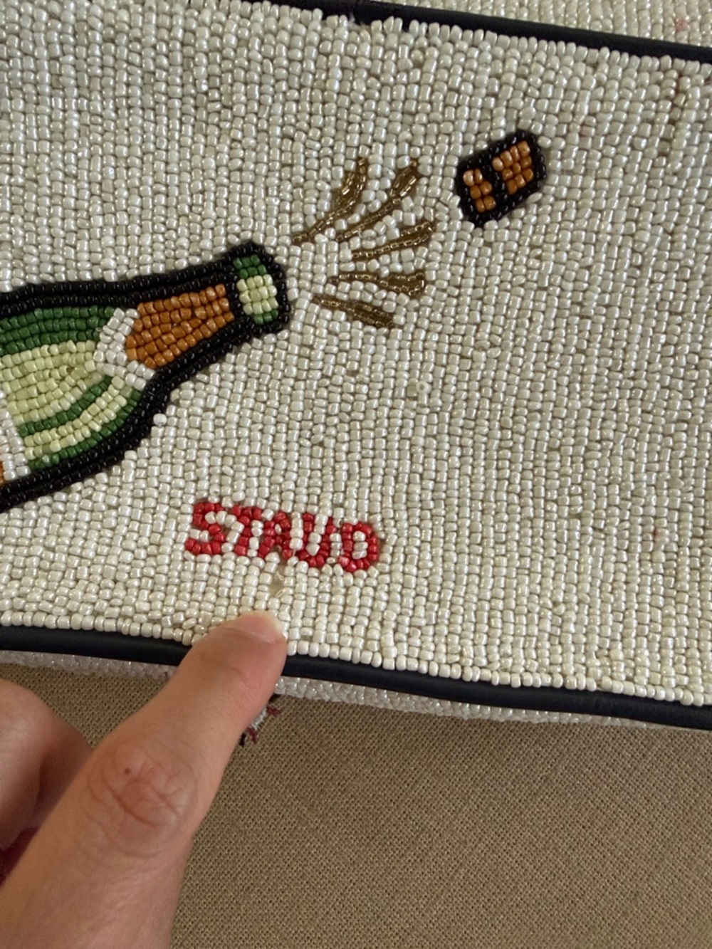 LIKE NEW STAUD Tommy Beaded Bag, Stautines - Picture 6 of 8